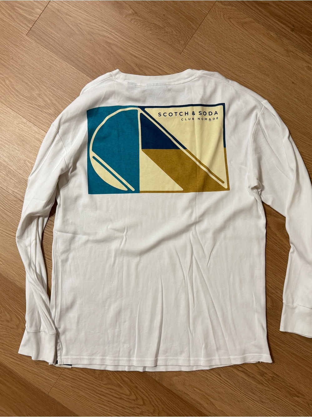 Scotch & Soda White Long-Sleeve Club Nomade